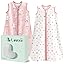 Baby Sleeping Bag 0.5 TOG 100% Cotton Soft Newborn Sleepsack Unisex Baby Wearable Blanket for Boys and Girls 12-18 Months