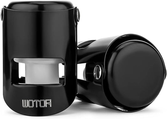 Champagne Bottle Stoppers Stainless Steel, Prosecco Stopper with Food Grade Silicone