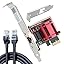 WiFi Card, AC 1200Mbps Wireless WiFi PCIe Network Card 5GHz/2.4GHz Dual Band PCI Express Network Card for Desktop/PC Gaming