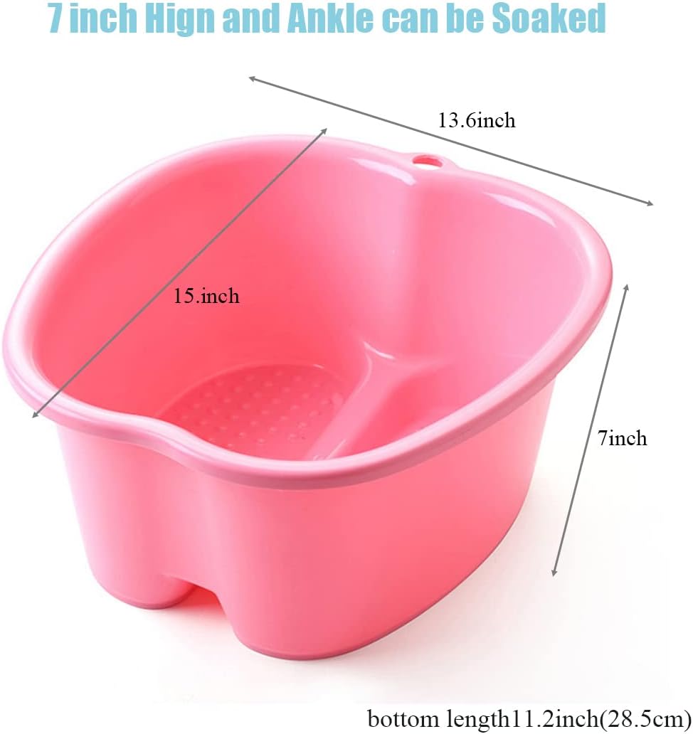 Foot Soak Basin Bath Spa Tub, Large Size Plastic Foot Sink for Soaking Feet Foot Bucket Bowl for Home Foot spa Treatment/Relax/Dead Skin Remover/Pedicure, Foot Care Gift