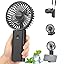 Handheld Fan, Portable Fan with 3 Speed, Mini Hand Held Fans 3000mAh Battery Operated, USB Rechargeable Foldable Desk Fan for Travel Camping Home Office