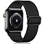 Solo Loop Strap Compatible with Apple Watch Strap 38mm 40mm 41mm 42mm 44mm 45mm 46mm 49mm, Adjustable Stretch Nylon Braided Sport Strap