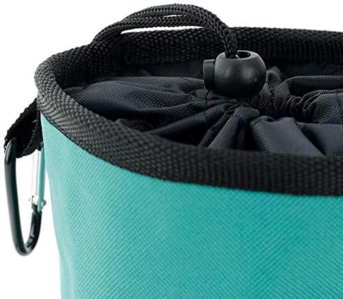 Set Premium Turquoise Peg Bag & Plastic Soft Grip Clothes Pegs Hanging Pegs Basket (48 Pegs, Turquoise)