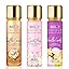 Unique Womens Summer Breeze Bundle Sweet Pea, Coral, White Blossom Body Mist Spray Mixed Fragrance Set