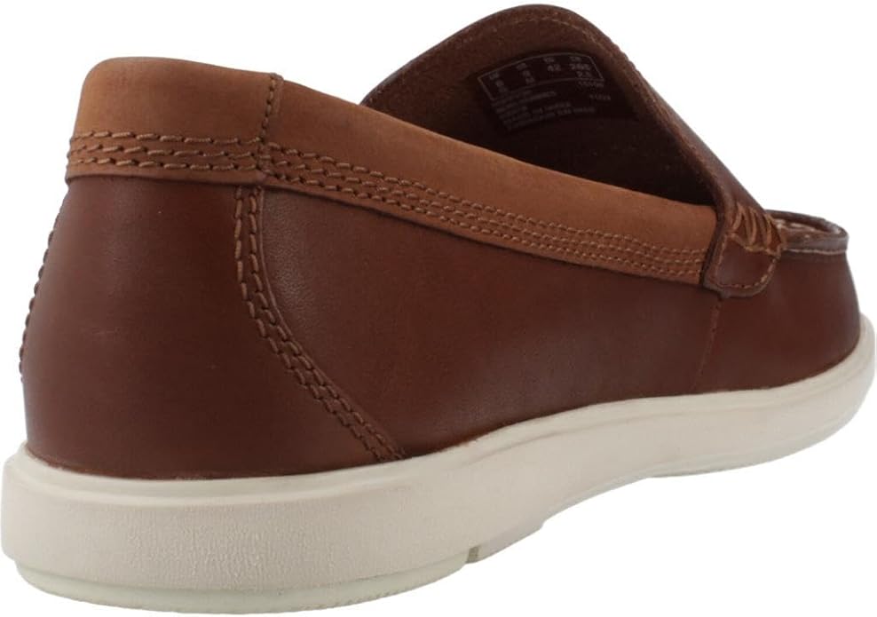Dark Tan Clarks Men's Bratton Loafer