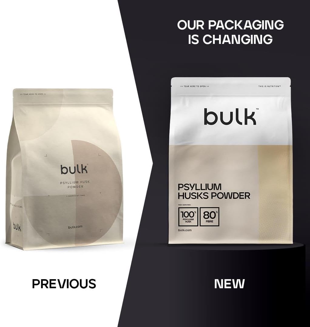 Pure Psyllium Husk Powder, High in Fibre, 500 g