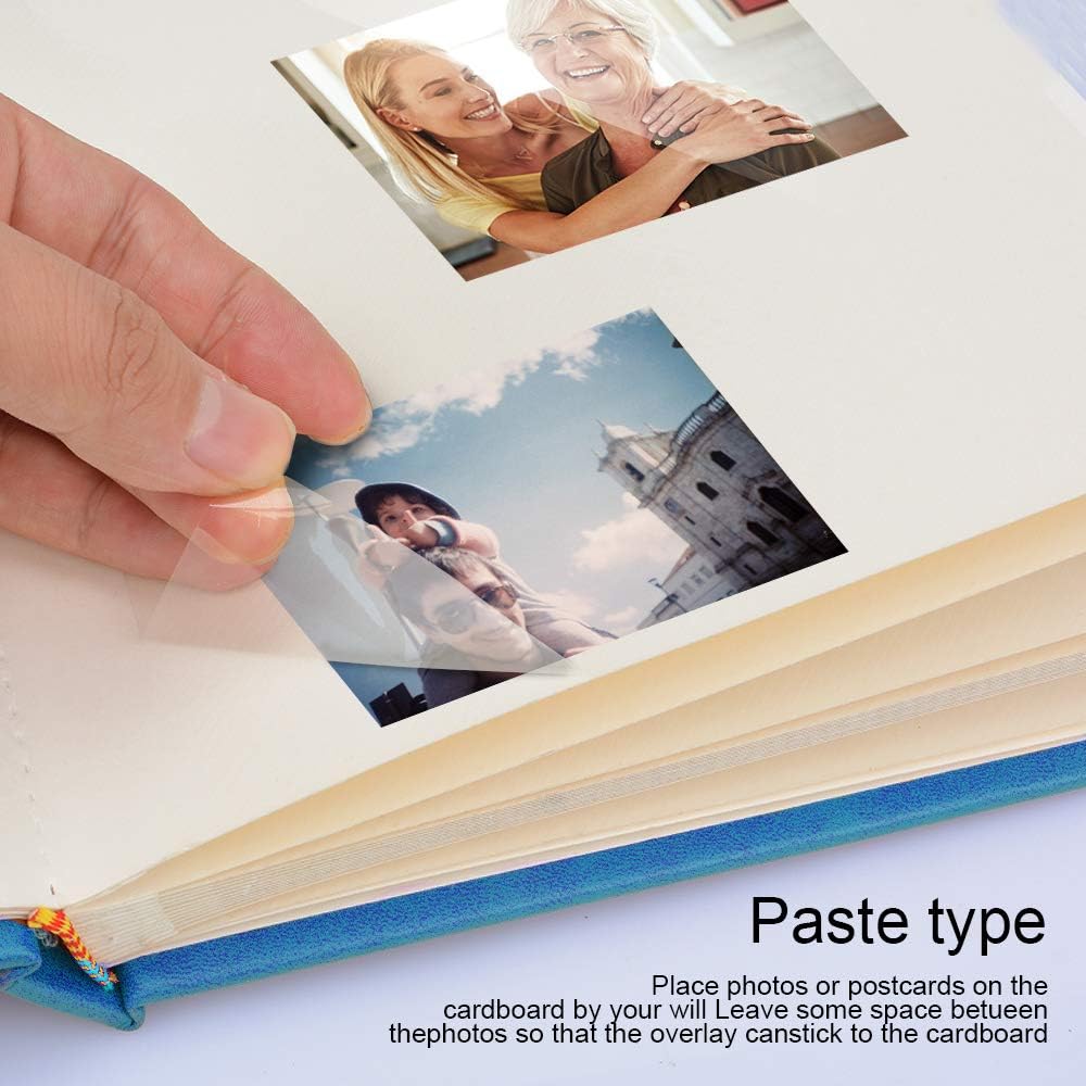 Magnetic Self-Stick Page Photo Album with Leather Cover