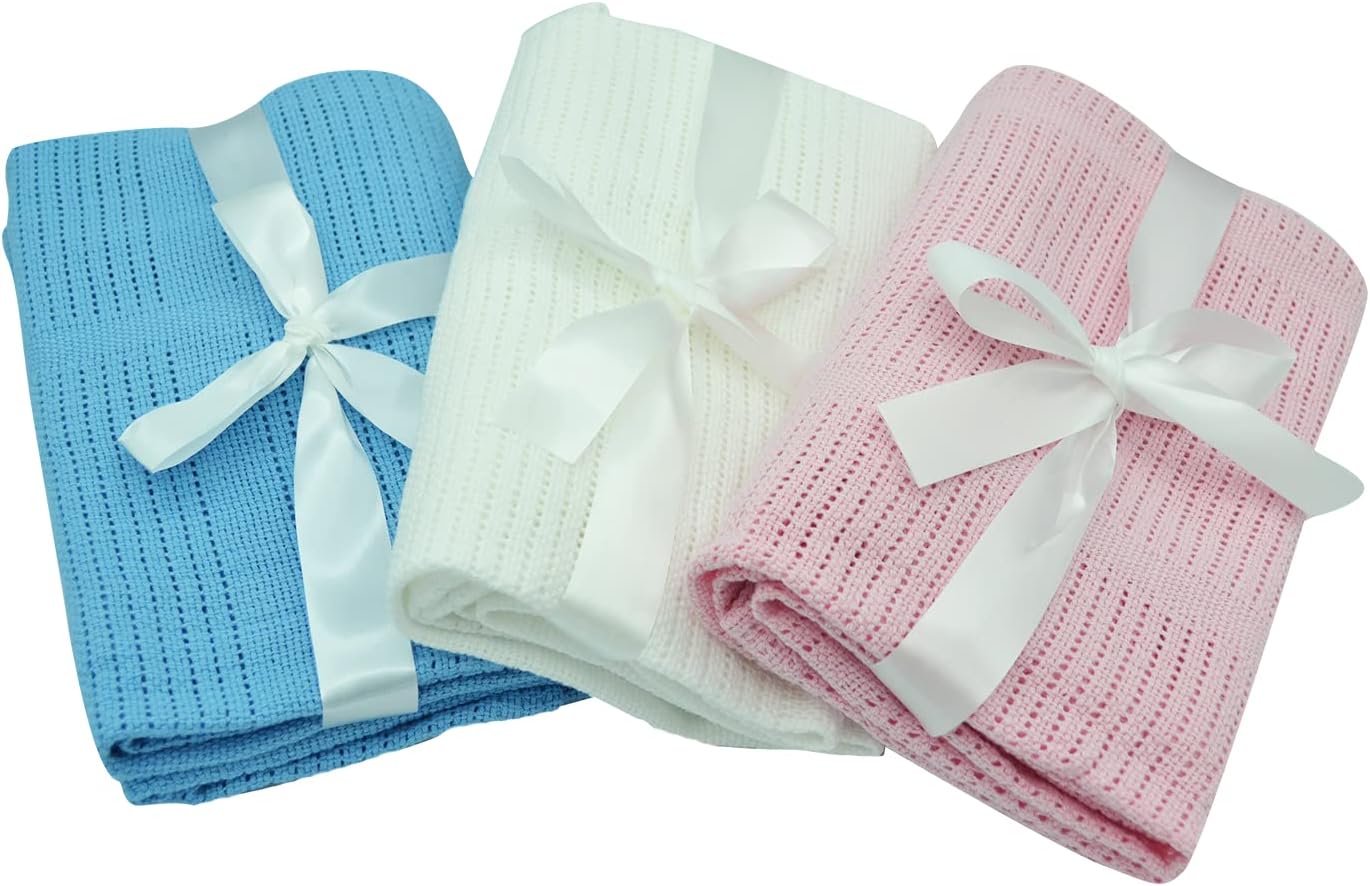 Cotton Cellular Baby Blanket