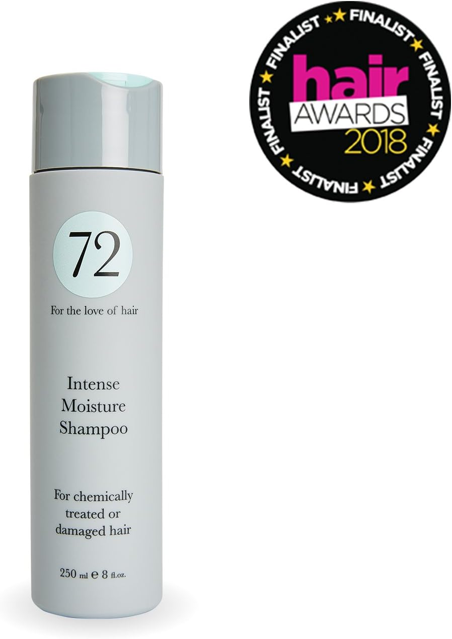 Hair Intense Moisture Vegan Shampoo, Organic Sulphate and Paraben Free Anti Frizz Treatment, Cruelty Free