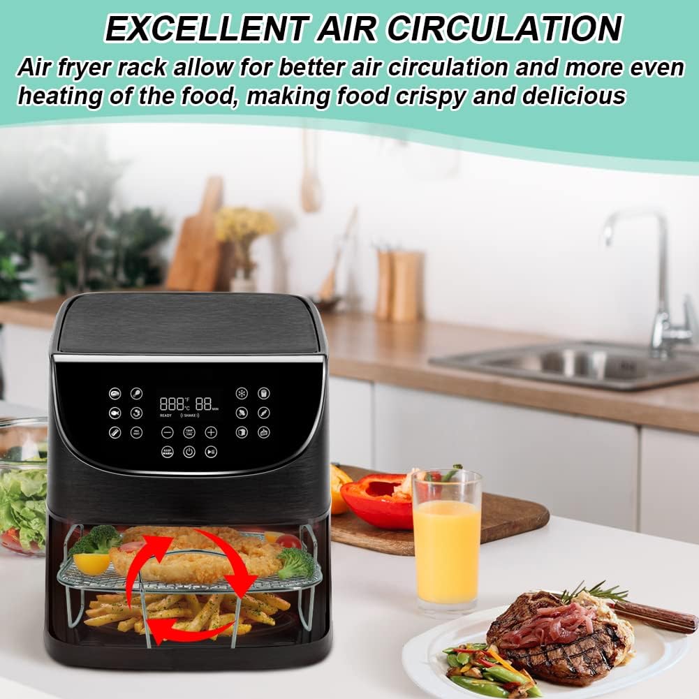 Air Fryer Rack Square for COSORI 5.5L/6.4L | Not Suitable for Philips Airfryers