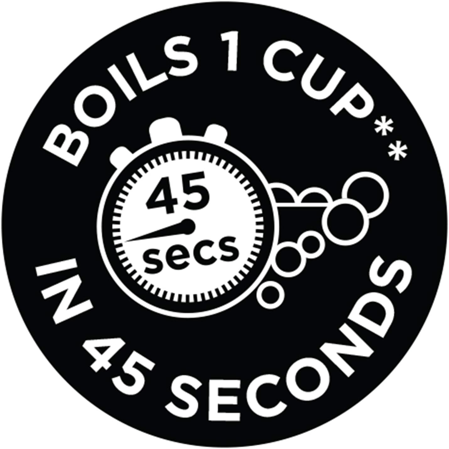 Carafe Style 1.7L Cordless Electric Glass Kettle with black handle, lid & base and blue internal illumination