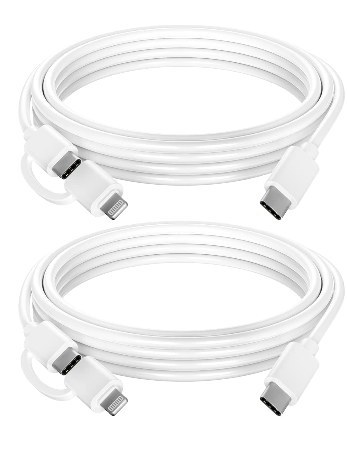 2 in 1 USB C to USB C/Lightning Cable 2Pack 2M MFi iPhone 15 Charger C to C Fast Charging 60W Type C for iPhone iPad Pro Air Samsung Galaxy MacBook Switch