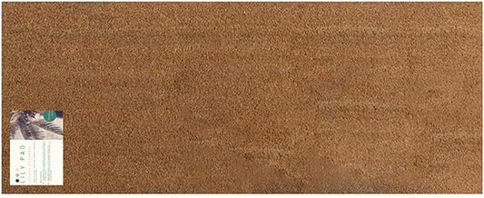 Doormats - large coir doormat - long doormat for french doors - patio door mat - long coir mat size 125 x 55cm - indoor door mat - outdoor sheltered use welcome mat (Blank)