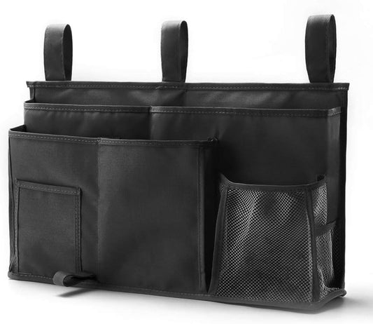 Caddy Hanging Organizer Bedside Storage Bag, 600D Oxford Cloth with Hook&Loop Fastener for Bunk and Hospital Beds,Dorm Rooms Bed Rails