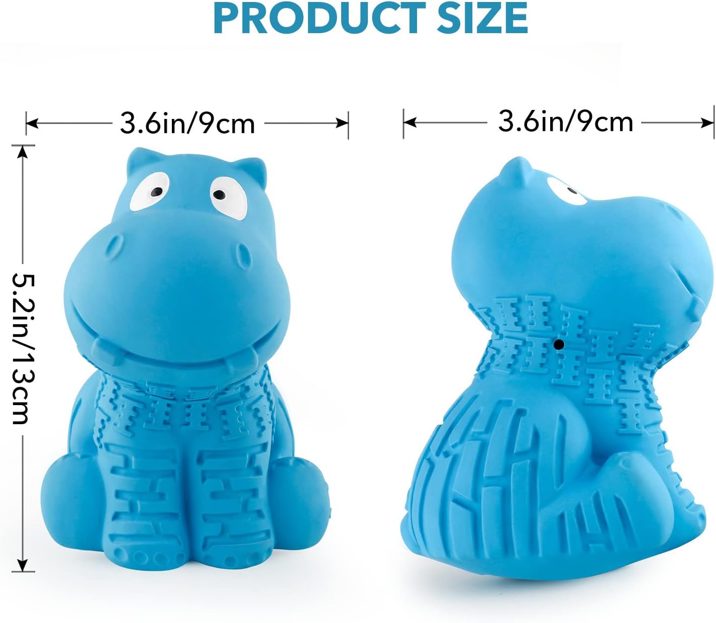 Squeaky Dog Toys - Durable Latex & Natural Rubber Toys for Aggressive & Heavy Chewers