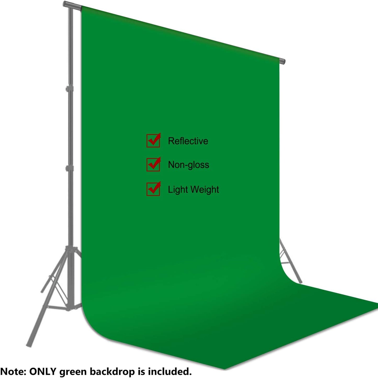 2.8 x 4 Metres Background Studio Photography Background Decoration for Photography Studio (Green)