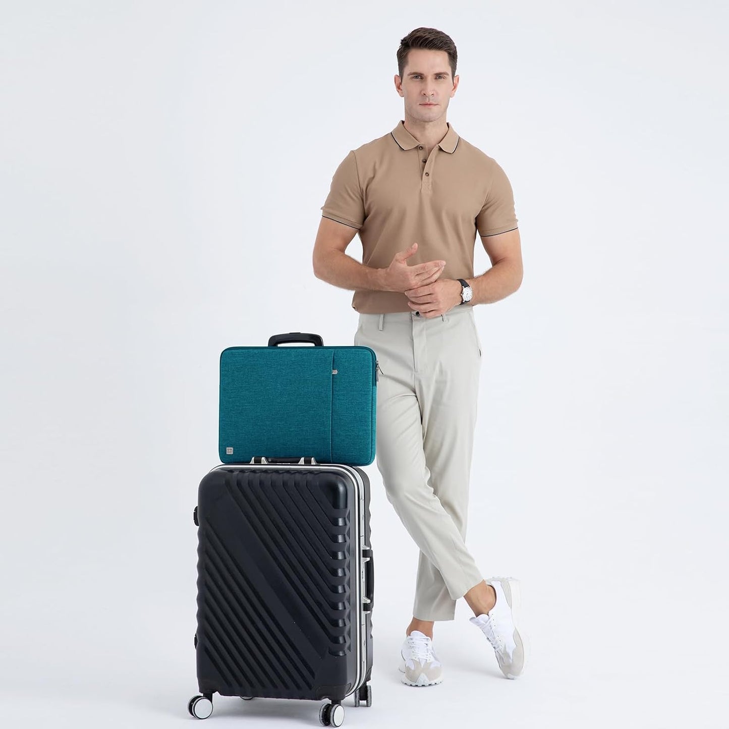 15.6 inch Laptop Sleeve Case Water-Resistant Carrying Bag for 15.6" Lenovo Yoga 730 IdeaPad 530S ThinkPad L580/Lenovo Flex 5/ASUS ROG Zephyrus GX501/Dell New Latitude 3590/HP EliteBook,Teal