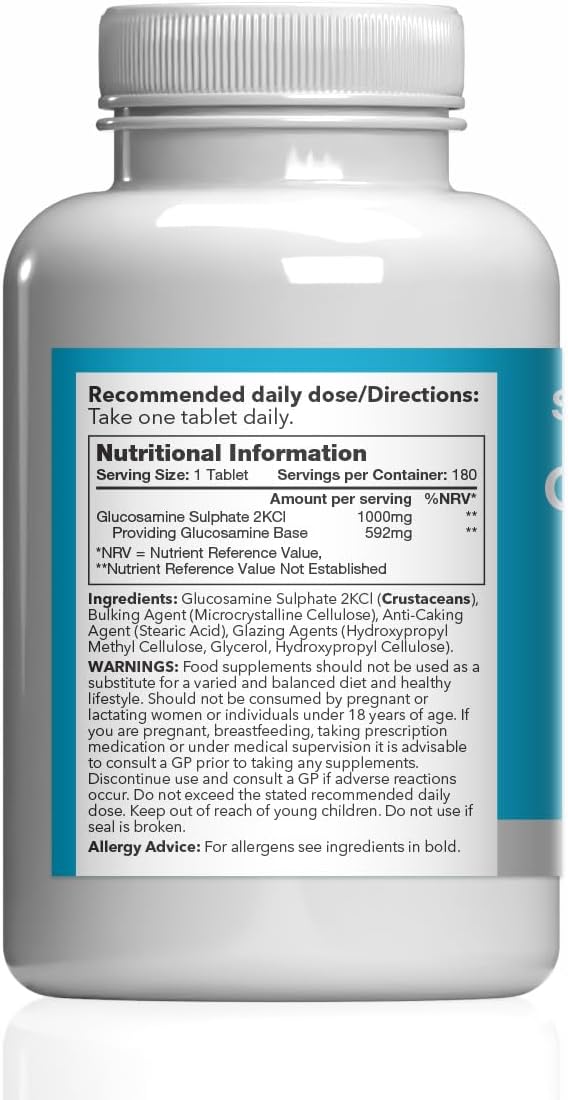 Glucosamine Sulphate 2KCL 1000mg Joint Support Supplement