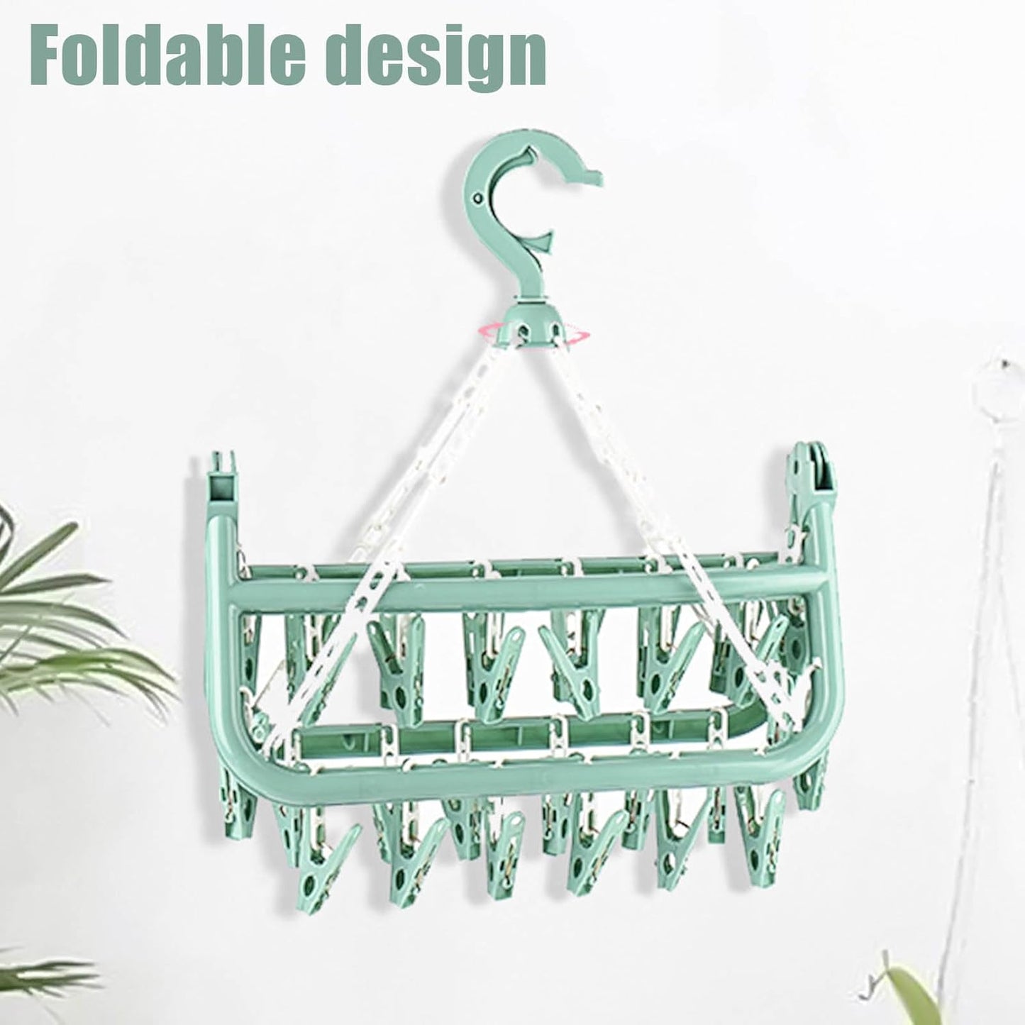Clothes Drying Hanger and Drip Foldable Hanging Sock Rack Multifunction clothes drying rack