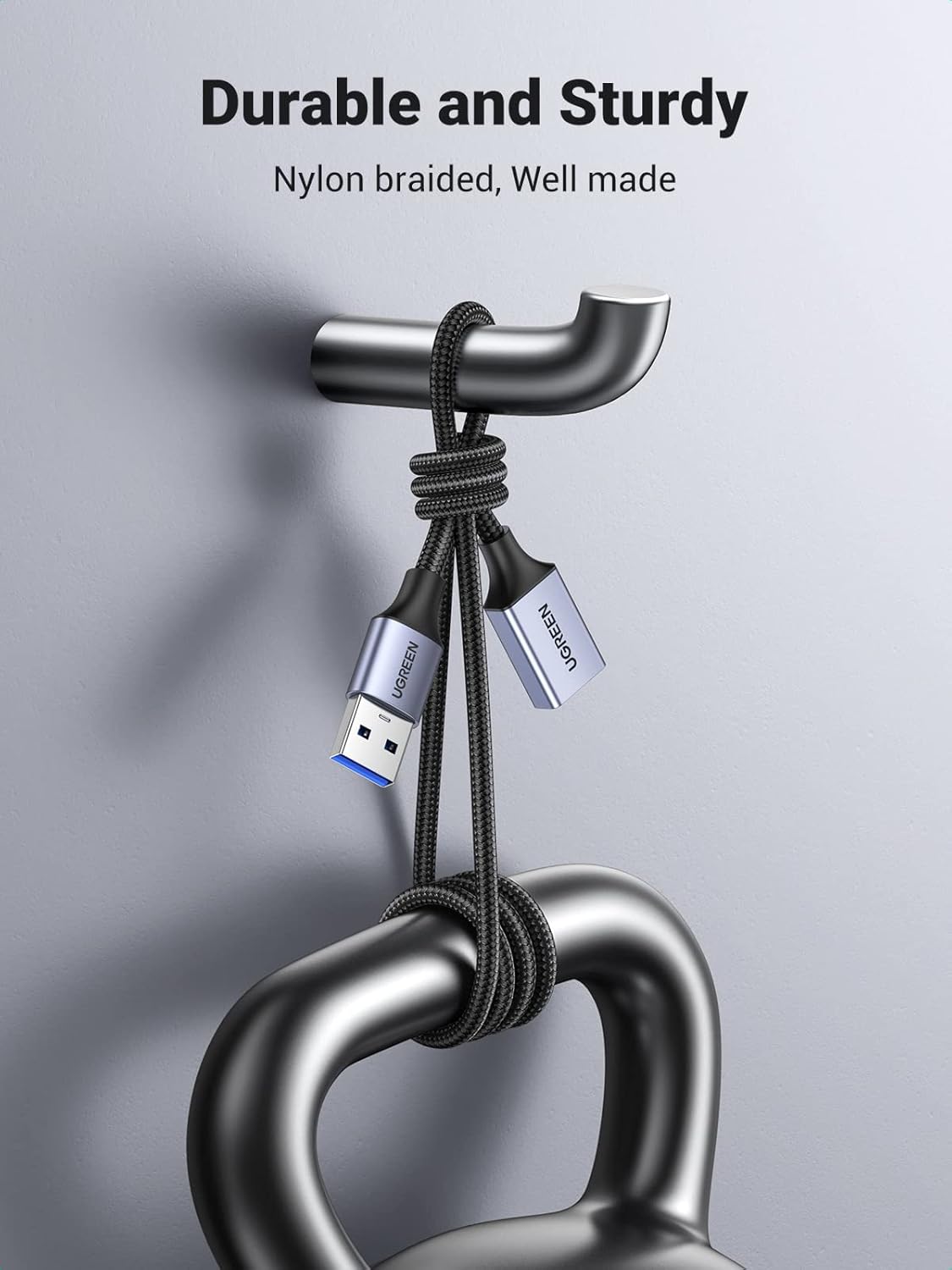 USB 3.0 Extension Cable 3M 2Pack, USB A Male to A Female Extender, USB Extension Lead Supports 5Gbps High Speed Data Transfer, Compatible with USB Disk Keyboard Mouse Hard Drive Printer Scanner