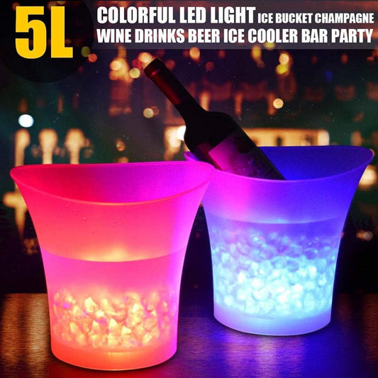 LED Ice Bucket with Multi Color Changing Lights