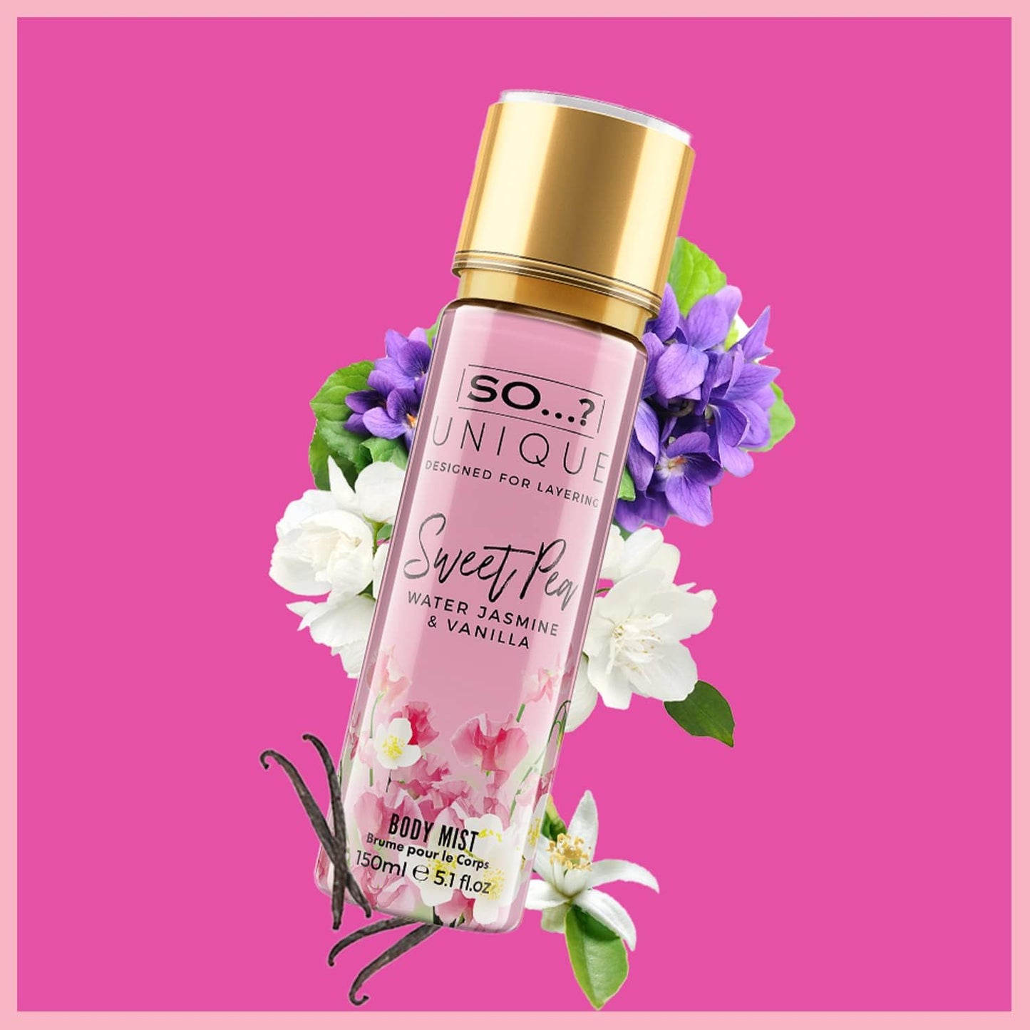 Unique Womens Summer Breeze Bundle Sweet Pea, Coral, White Blossom Body Mist Spray Mixed Fragrance Set