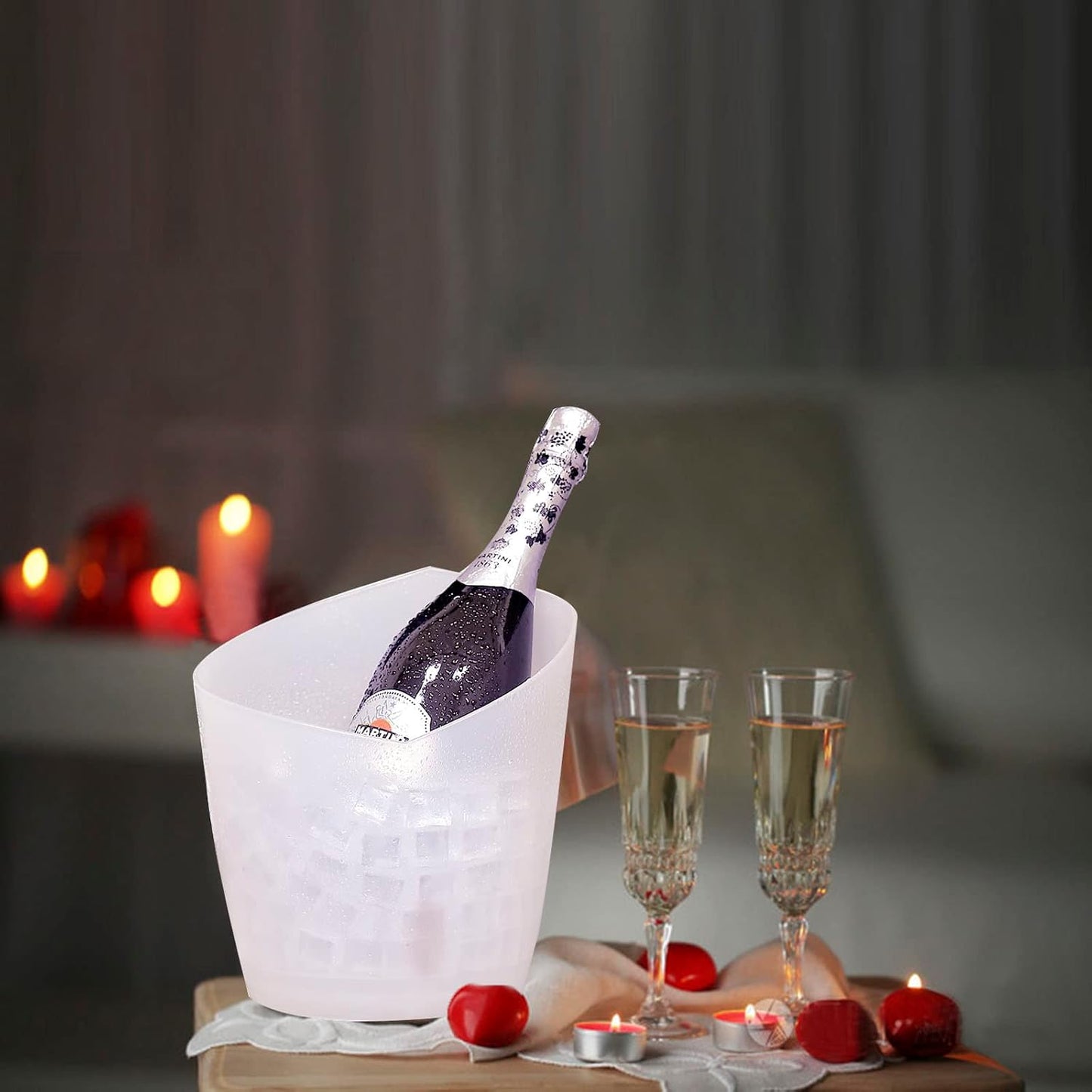 LED Ice Bucket with Multi-Color Changing Lights