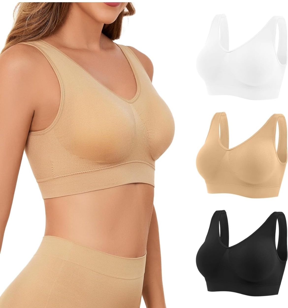New Comfort Bra for Women Sports Bras Wirefree Bra Sleep Yoga Daily Wear