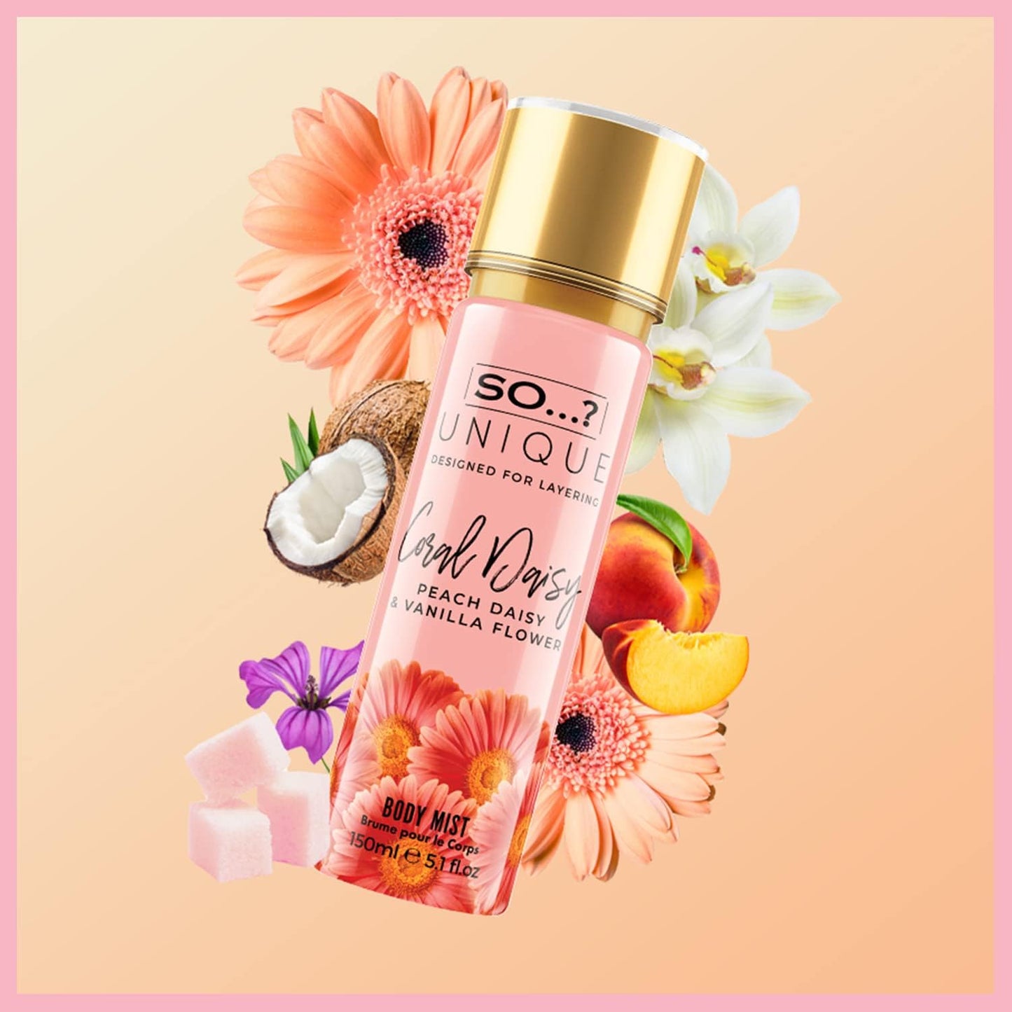 Unique Womens Summer Breeze Bundle Sweet Pea, Coral, White Blossom Body Mist Spray Mixed Fragrance Set