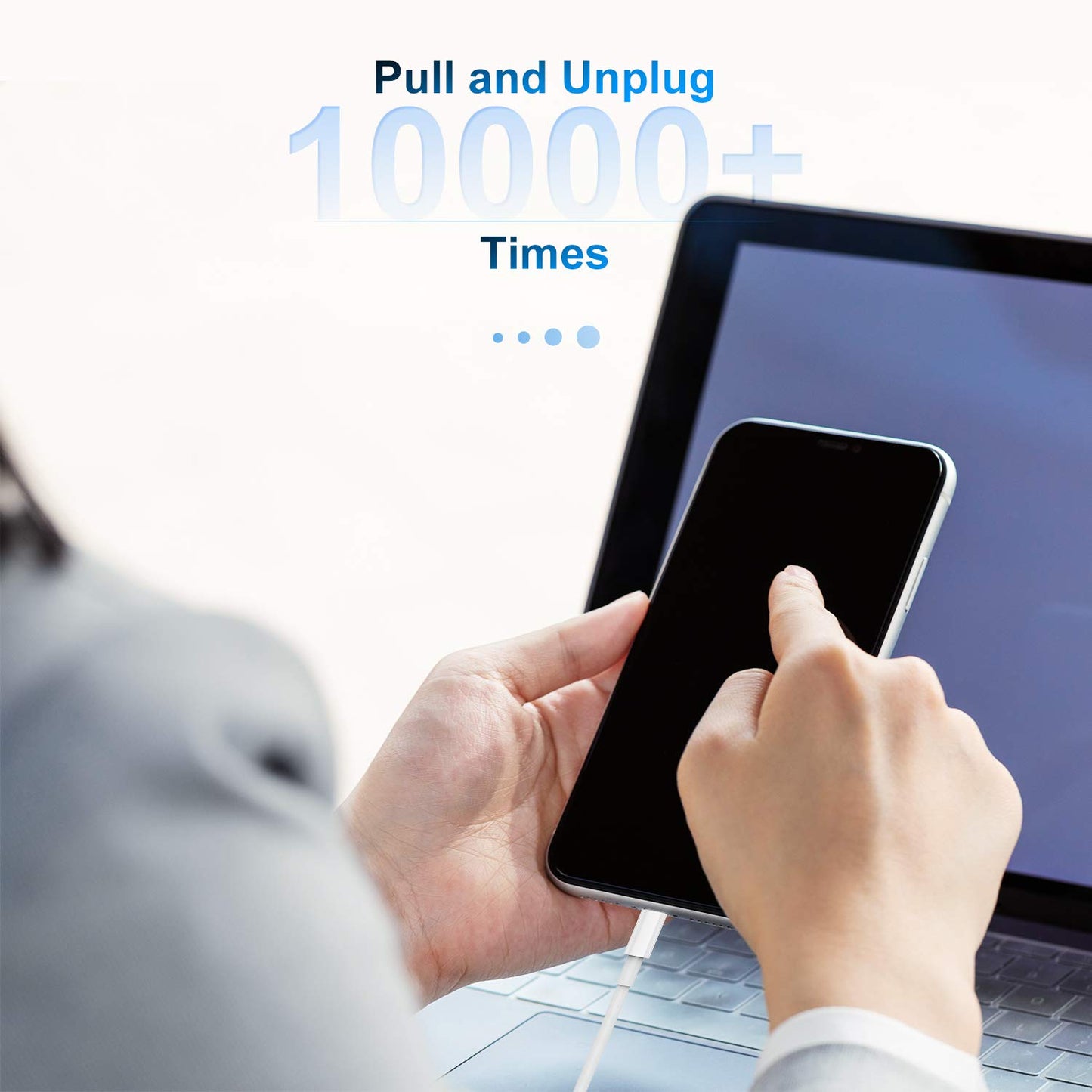 4 Pack Apple MFi Certified iPhone Charger Cable 1m, Lightning to USB Cable 1m Fast Charging, Long Charger