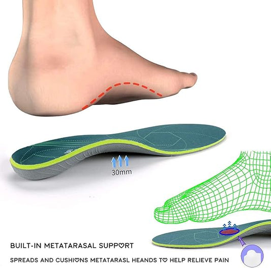 Arch Support Orthopedic Insoles Relieve Flat Feet Absorption Comfortable Insoles