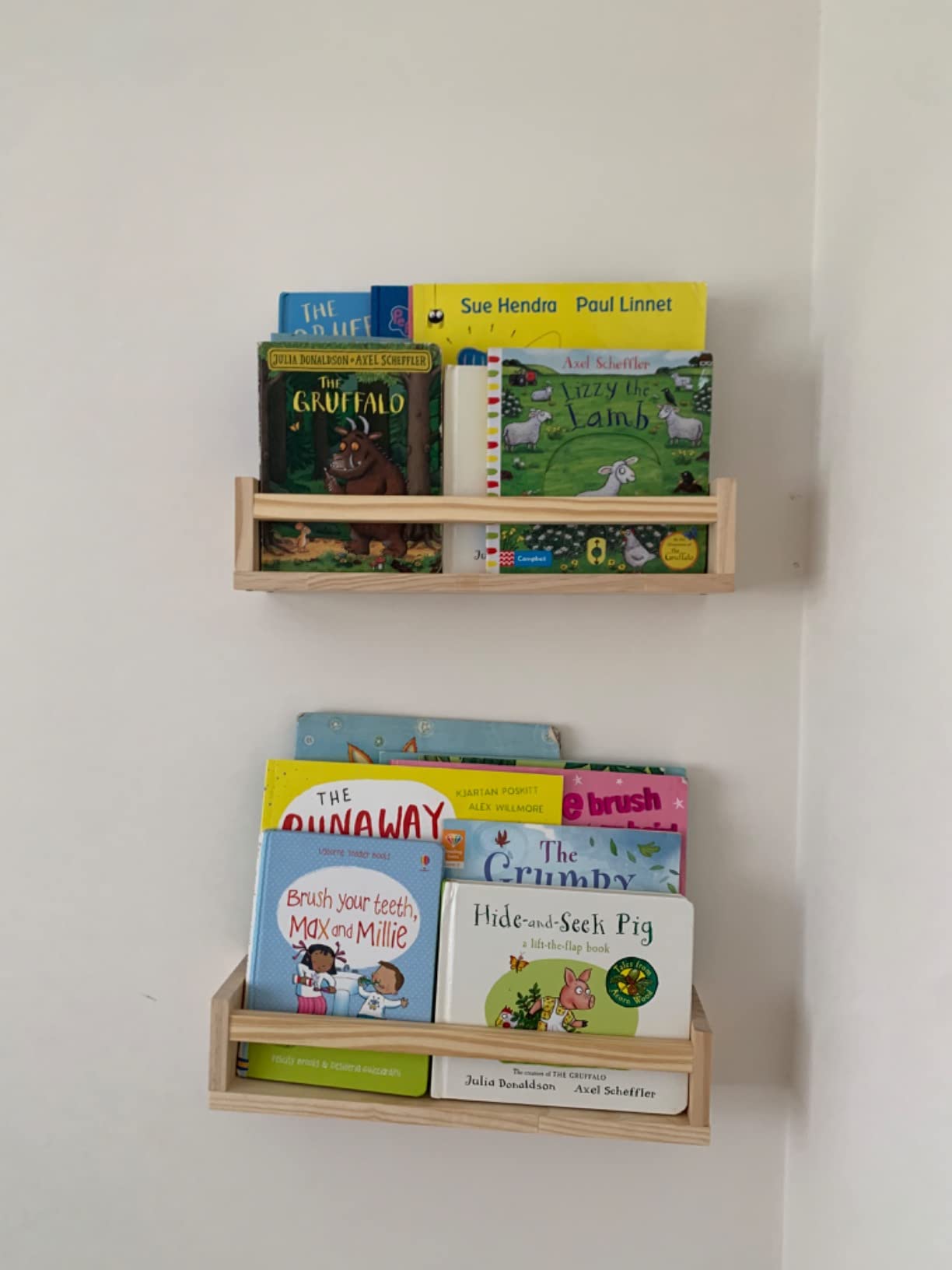New Wooden Kids Bookshelf or Kitchen Spice Rack Kitchen Bathroom Accessory