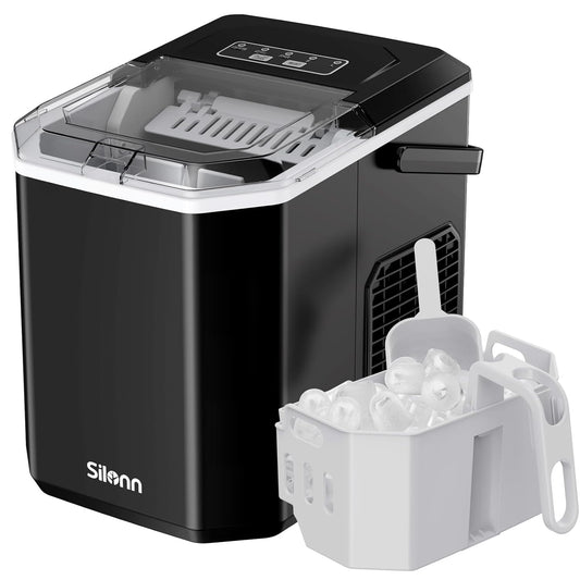 Ice Maker Machine Countertop Ice Machine, Self-Cleaning Ice Maker, Portable Ice Cube Maker Machine for Home/Kitchen/Office/Bar