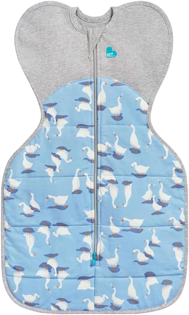 Swaddle Up, Small 3.5-6 kg, Dusty Blue, Snug Fit Supports Good Sleep, 2.5 Tog Suitable for Cooler (16-20°C) Temperature