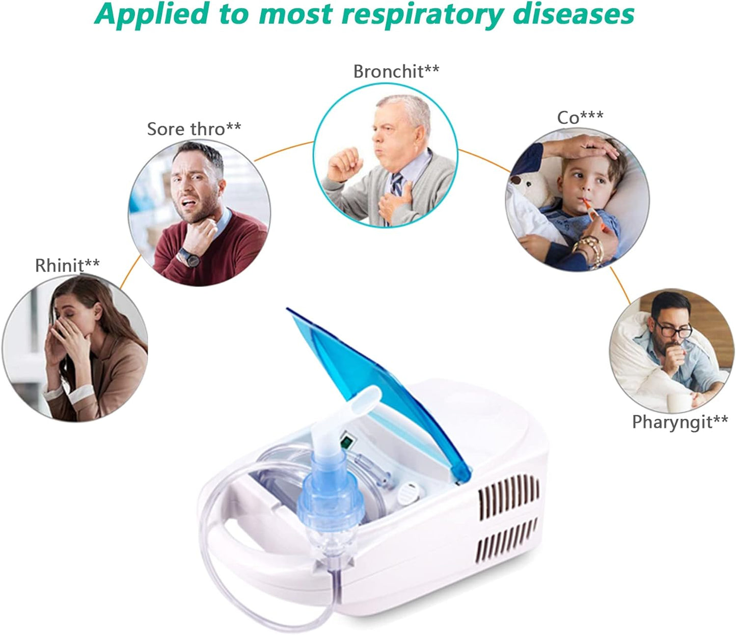 Compressor Steam Inhaler Machine for Kids and Adults Home & Travel use