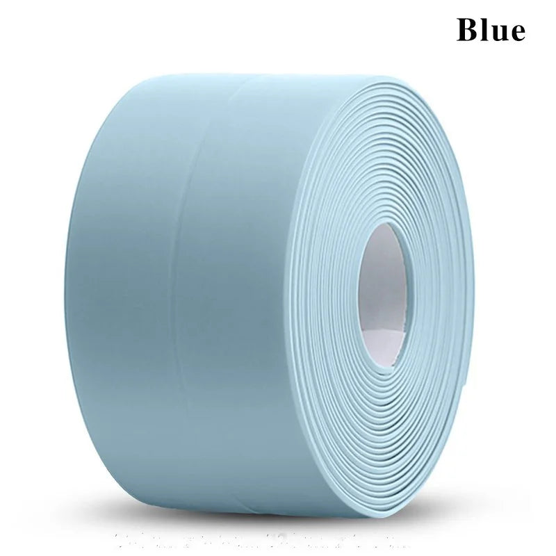 3.2M Self-adhesive Sealing Tape PVC Oil-Proof Kitchen Sink Edge Caulk Tape Waterproof Bathroom Toilet Corner Wall Sticker