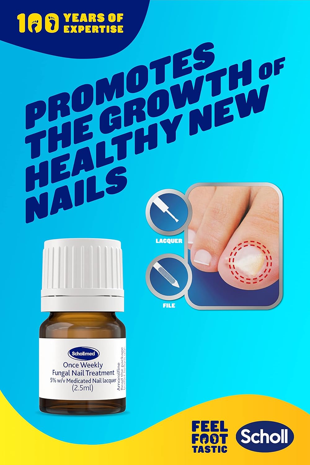 Weekly Fungal Nail Treatment - Clinically Proven Fungal Nail Infection Treatment with Amorolfine