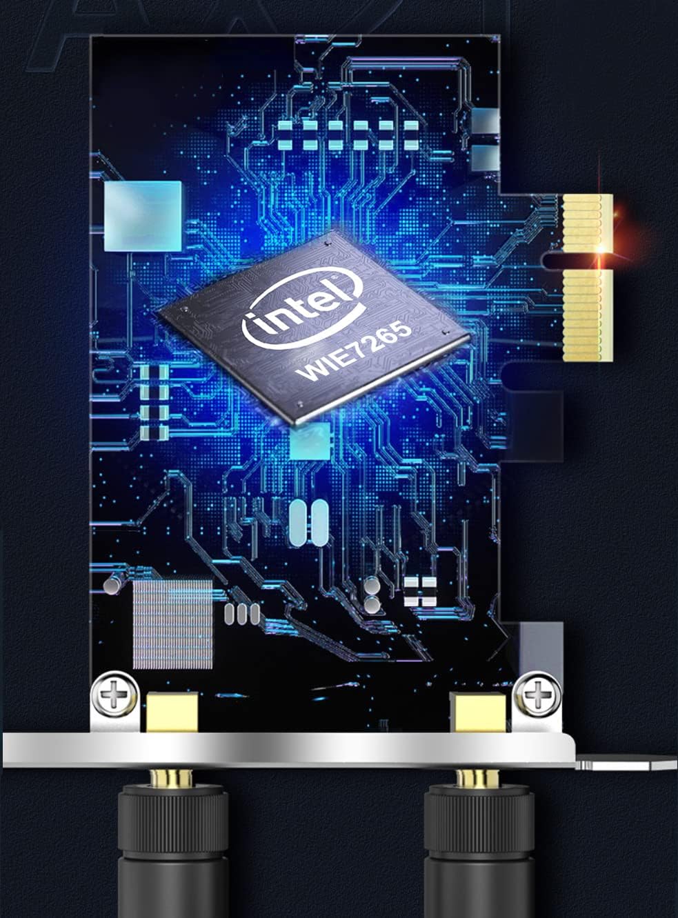 WiFi Card, AC 1200Mbps Wireless WiFi PCIe Network Card 5GHz/2.4GHz Dual Band PCI Express Network Card for Desktop/PC Gaming