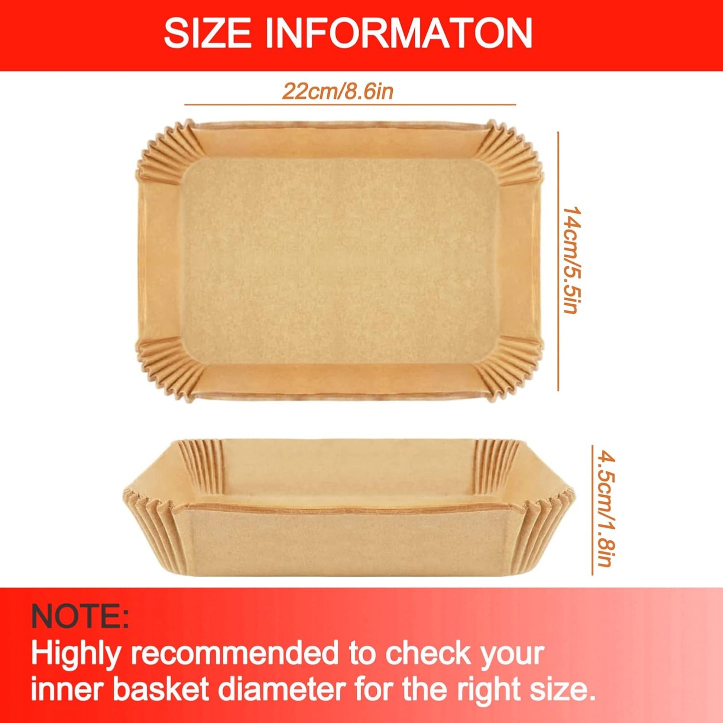 Air Fryer Disposable Paper Liner for Ninja Dual,200PCS Air Fryer Liners Rectangle 8.6X 5.5'', Air Fryer Parchment Liners, Ninja Foodi Dual Air Fryer Accessories Baking Paper