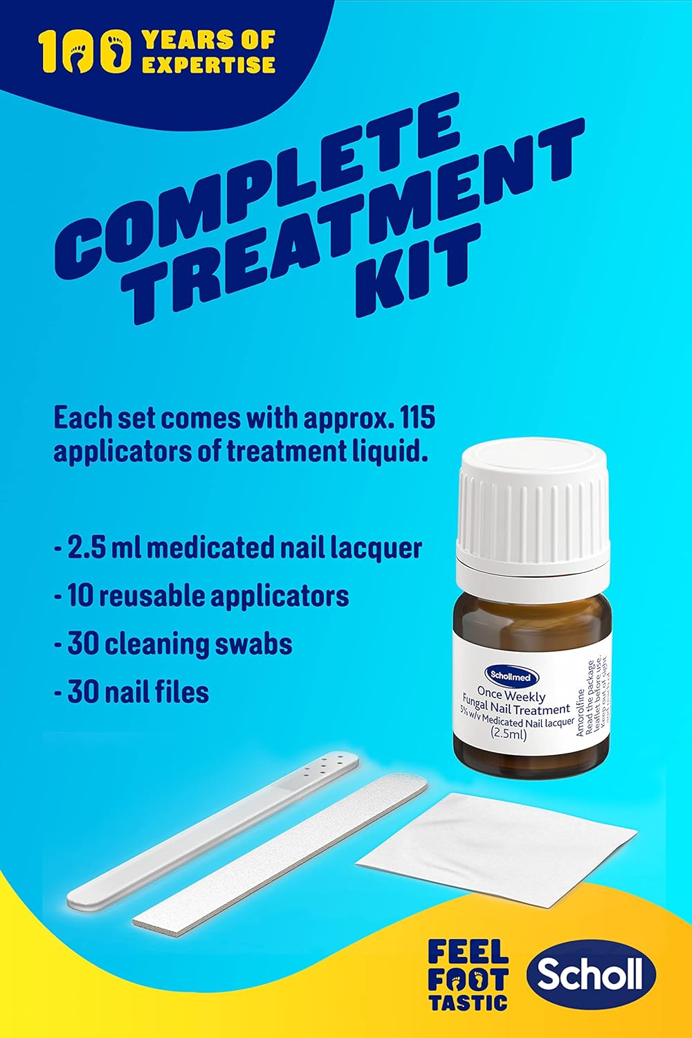 Weekly Fungal Nail Treatment - Clinically Proven Fungal Nail Infection Treatment with Amorolfine