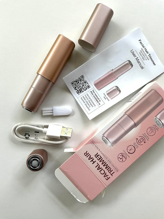 Facial Hair Remover for Women, Painless Lady Shaver with one Replacement Head