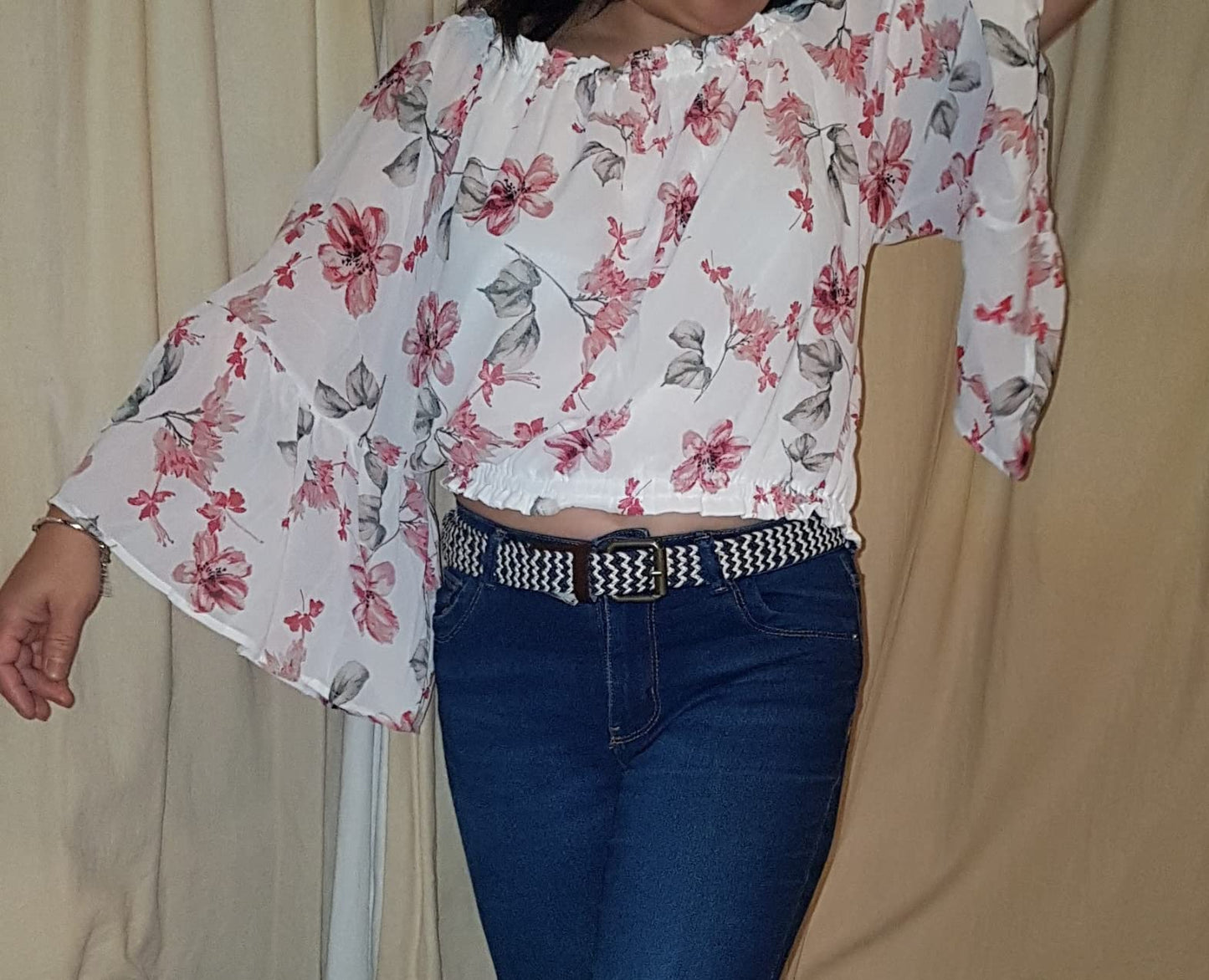 New Women's Casual Loose Printed Chiffon Blouse Summer Short Sleeve Shirt for Ladies