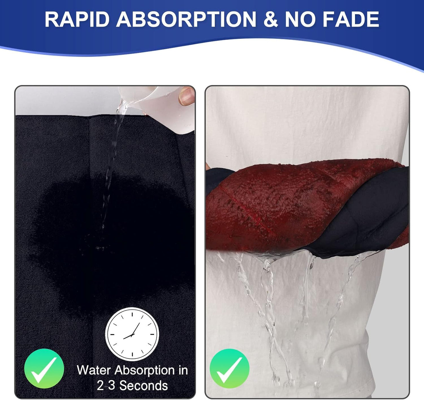 Bath Mat Set Ultra Soft Non Slip Memory Foam 3 Piece Bathroom Rug Super Absorbent Floor Mat Machine Wash Toilet Mat for Bathroom, Bedroom,Living Room (Black, 60 * 80+U60*60+43 * 120cm)