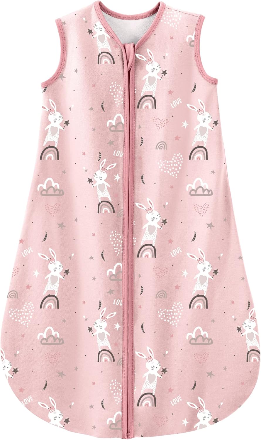 Baby Sleeping Bag 0.5 TOG 100% Cotton Soft Newborn Sleepsack Unisex Baby Wearable Blanket for Boys and Girls 12-18 Months