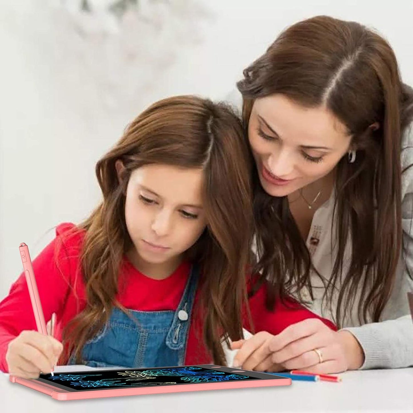 LCD Writing Tablet, Colorful Screen Digital eWriter Electronic Graphics Tablet Portable Writing Board Handwriting Doodle Drawing Pad for Kids Adult Home School Office
