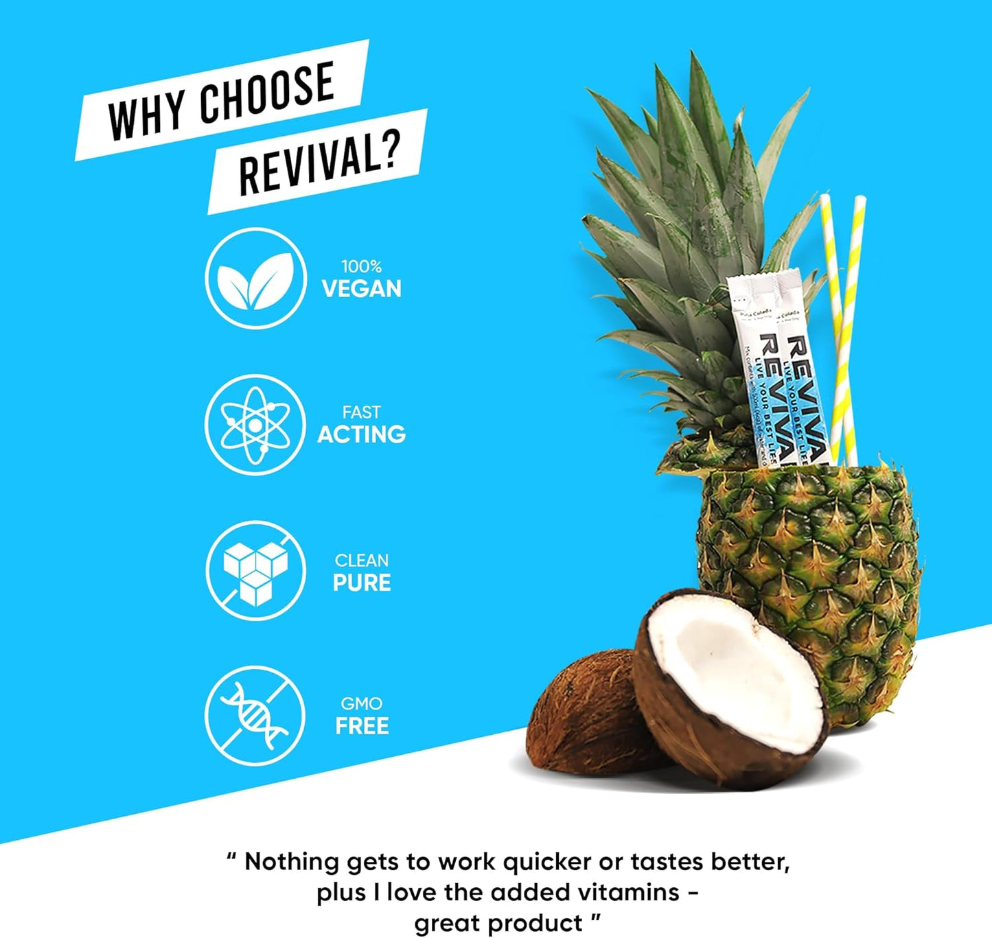 Rapid Rehydration Electrolytes Powder - High Strength Vitamin C, B1, B3, B5, B12 Supplement Sachet Drink, Effervescent Electrolyte Hydration Tablets