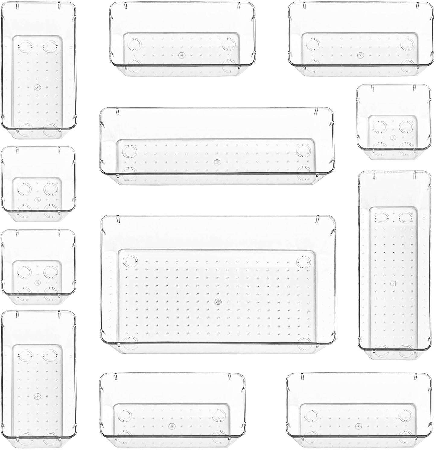 New 12pcs Drawer Organiser Set