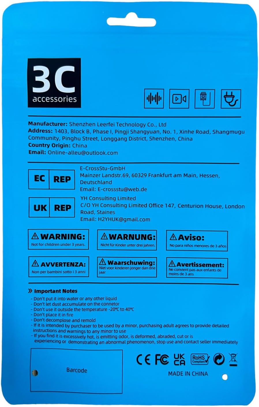 Ethernet Splitter 1 to 4, Gigabit Ethernet Switch, 1000Mbps RJ45 LAN Internet Splitter with USB-C Power Cable for Computer, Hub, Switch, Router, ADSL, Digital TV