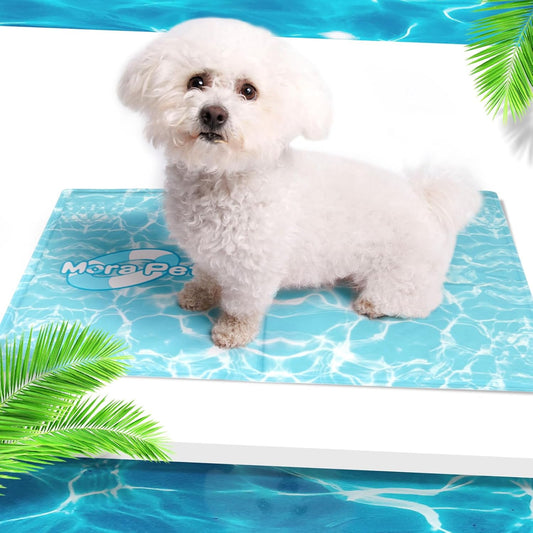 Dog Cooling Mat Durable Pet Cool Mat for Dogs Cats,Non Toxic Gel Self Cooling Pad Scratch Resistant for Small Medium Dogs, Ice Blanket Keep Dog Cool in Summer
