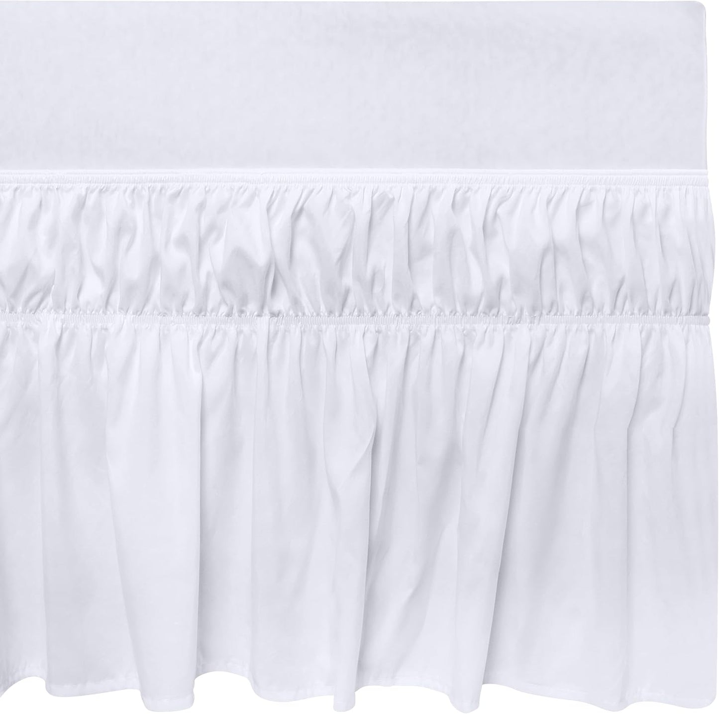 Valance Sheet - Easy Wrap Around Elastic Bed Skirt - Soft Brushed Polyester Microfiber Bed Ruffle